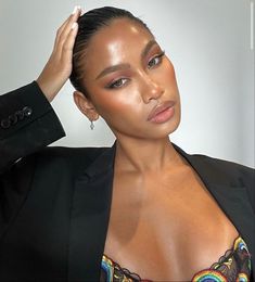 Flawless Face Makeup, Brown Skin Makeup, Dewy Makeup, Soft Glam Makeup, Flawless Face, Clean Makeup, Makeup For Black Women