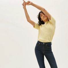 Women’s Curvy Authentic Stretch High-Rise Skinny Jean | Everlane Fitted Everlane Bottoms For Spring, Everlane Classic Fitted Bottoms, Fitted Classic Everlane Bottoms, Classic Fitted Everlane Bottoms, Everlane Fitted Casual Jeans, Everlane Fitted Jeans, Stretch Denim, Levi Jeans, Most Beautiful