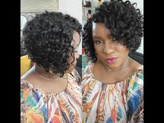 Invisible Part Quick Weave Bob using Sensationnel Empire deep wave hair 14 and 12 inches - YouTube Deep Wave Short Hairstyles Black Women, Curly Bob Weave Black Women, Short Wet And Wavy Sew In, Deep Wave Quick Weave Bob, Wet And Wavy Quick Weave Styles, Short Hair Weave Styles, Short Weave Hairstyles Sew Ins, Deep Wave Quick Weave Hairstyles, Short Deep Wave Hairstyles