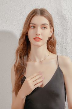 ✧ Material: 24K Yellow Gold Filled | 925 Sterling Silver ✧ Size Guide Delicate Rose Gold Necklace With Gold Chain, Delicate Gold Plated Clavicle Chain Necklace, Delicate Clavicle Chain Necklace For Formal Occasions, Delicate Rose Gold Clavicle Chain Necklace, Delicate Yellow Gold Clavicle Chain Necklace, Minimalist Station Necklace As Gift, Delicate Rose Gold Plated Chain Necklace, Elegant Station Necklace With Satellite Chain, Yellow Gold Station Necklace With Delicate Chain