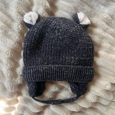 Nwot Gap Baby Hat. Sherpa Lined And Size 0-3m Baby Hat, Sherpa Lined, Baby Hats, Kids Accessories, Accessories Hats, Gap, Kids Shop, Hats, Grey