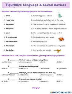 an interactive language and sound device worksheet