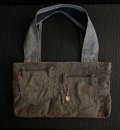 Denim Tote, Upcycled Crafts, Style Guides, Sustainability, Levi's, Vintage Fashion, Tote Bag, Shoulder Bag