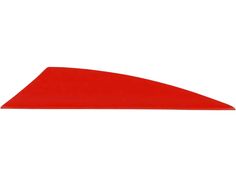 a red triangular shaped object on a white background