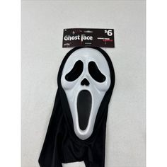 Scream Ghost Face Mask Fun World 'Ghost Face Lives' Plastic Mask 2021 New With Tag Tag Has Come Off On One Side Gt-1(2273) Ghost Face Mask, Plastic Mask, Fun World, Ghost Face, Ghost Faces, Kids Costumes, Scream, Cool Kids, White Black