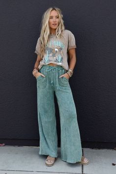 Relaxing Robin Wide Leg Pant - New Olive | Three Bird Nest Three Bird Nest, Cute Pants, Wide Leg Pant, Bird Nest, Mom Style, Boho Outfits