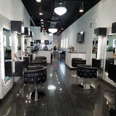 the salon is clean and ready for customers to use