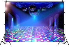 an image of a disco scene with lights