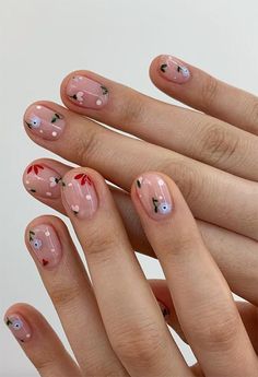 Short Acrylic Nail Designs Simple Cute Art #nailtrend #nailcandy #naildesing #nailsdesing #nailslovers #nailartswag Nail Swag, Minimalist Nails, Manicure Y Pedicure, Dream Nails, Nail Designs Spring, Funky Nails, Pretty Acrylic Nails