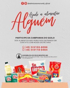 an advertisement for the spanish food company algem, which is selling its products