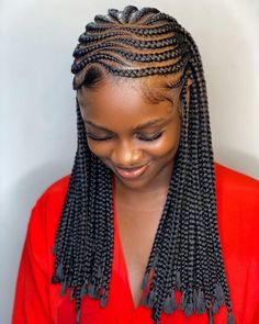 Ghana Weaving Styles, Latest Braided Hairstyles, Latest Hair Braids, Ghana Weaving, Classy Hairstyles, Protective Hairstyles For Natural Hair, Box Braids Hairstyles For Black Women, Braided Cornrow Hairstyles, Small Braids