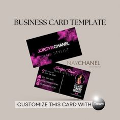 Let's take your business to the next level with this double-sided cute business card design template. This design is ideal for any business whether it's a fashion boutique, hair and makeup business, lash and nail service or any other businesses and boutiques out there! Whether you're launching a new business or reinvigorating your existing one, this is the perfect card to make a lasting impression. You are welcome to feel free and personalize everything according to your liking and preference. Q Boutique Business Cards, Makeup Business Cards, Business Cards Beauty, Boutique Cards, Cute Business Cards, Makeup Business, Fashion Business Cards, Hair Business Cards, Nail Business