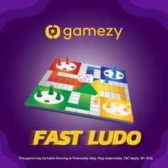 an advertisement for the game, fast ludo