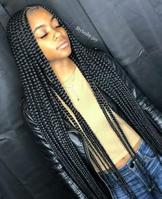 Wig Type: Cap Size: Elastic Band   Combs: Yes Her Color: Her Length: Her Natural Texture: Box Braids Middle Part, Braids Middle Part, Afro Hair Girl, Blonde Box Braids, Long Box Braids, Try On Hairstyles, Girls Hairstyles Braids, Girls Braids, Cornrow Hairstyles