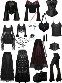 Personal Style Bundle - Etsy Alternative Goth Aesthetic, Goth Clothes Inspiration, Where To Get Goth Clothes, Goth Aesthetic Clothing, Goth Scene Outfits, Elissabat Inspired Outfit, Casual Romantic Goth, Goth Outfit Board, Goth Alt Outfits