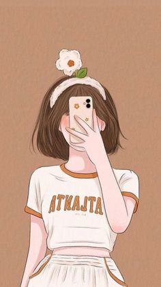 Seni Korea, Aesthetic Profile Picture Cartoon Soft, मोबाइल वॉलपेपर, Cute Simple Wallpapers, Cute Cartoon Pictures, Girly Art Illustrations, Iphone Wallpaper Girly, Cute Easy Drawings, Cute Profile Pictures