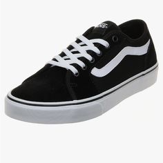 Brand New Vans Men’s Filmore Decon Sneaker In Black And White Suede Canvas. Too Small For My Son And Had To Pay Too Much Shipping To Return To Uk. Vans Men, New Vans, Vans Black And White, Shoes Vans, Mens Vans, Vans Shoes, Mens Shoes Sneakers, My Son, Too Much