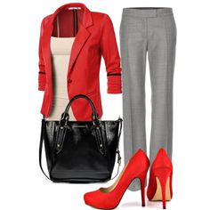 Outfit Ideas Work, Stylish Work Outfits, Trend Fashion, Grey Pants, Work Wardrobe, Professional Outfits, Business Attire