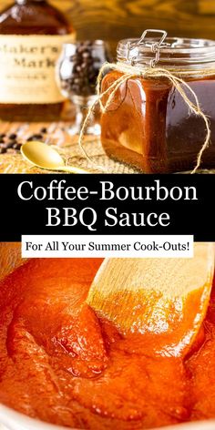 coffee bourbon bbq sauce for all your summer cook - outs