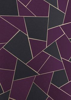 an abstract purple and black wallpaper with gold lines on the bottom half of it