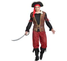 Disfraz de Pirata, Bucanero o Corsario a rayas para hombre. Incluye chaleco, camisa, pantalón, cinturones, cubrebotas, cintas de los brazos y cinta de la cabeza. No incluye sombrero, espada ni calzado. ¡Compra con total seguridad y confianza en DisfraZZes, un comercio online que cumple con todas las normativas de la U.E.! Samurai Gear