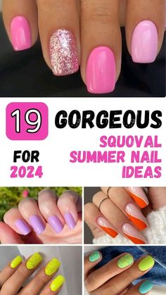 Bright Summer Nails Designs, Best Summer Nail Color, Bright Nail Designs, Pink Summer Nails, Cute Summer Nail Designs, Fun Summer Nails, Summer Nail Ideas, Summer Nail Designs