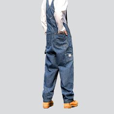 Introducing the 2023 Spring-Summer Collection of our new men's striped free denim dungarees ââ‚?the perfect way to show off your street style!Why You'll Love ThemFashionably rebellious. these dungarees feature vertical stripes and a loose fit for an effortless. laid-back look. With suspenders and a buttons closure. you'll be sure to stand out from the crowd in a stylish and comfortable way. Crafted from high-quality denim. these dungarees promise to be as durable as they are fashionable.Key High Denim Dungaree, Dressy Attire, Striped Denim, Denim Dungarees, Urban Looks, Vertical Stripes, Premium Denim, New Wardrobe, Dungarees