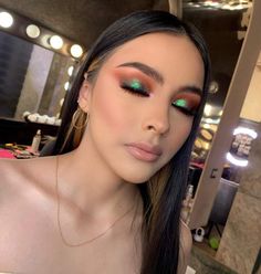 Makeup Verde, Eye Makeup Pictures, Green Makeup, Dramatic Makeup