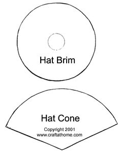 two cds with the words hat brim and hat cone