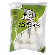 a bag of white marshmallows with a dog's face on it