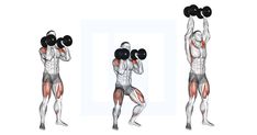 three different views of a man doing the same exercise with dumbbells and barbell curls