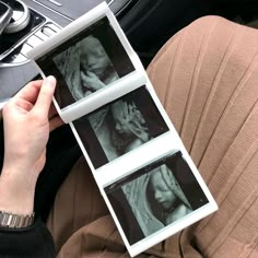 a person is holding an x - ray in their lap while they are sitting down