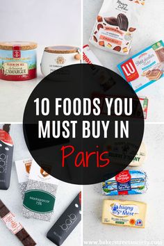 the top 10 foods you must buy in paris, including almonds and other items