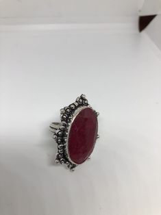 Unusual deep toned raw Ruby low content silver setting handmade size 7.5 Can be resized. My jeweler charges a $10- $20 fee All rings are shipped in a nice gift box. Check out our over a THOUSAND great reviews Engraving is $4 per letter and is not always perfect depending on the piece. It can take a few days if the jeweler is busy. This is payable to Paypal Judithsltd@gmail.com Gothic Rings, 20 Gifts, 925 Sterling Silver Ring, Lovely Gift, Rose Quartz, Vintage Rings, Ruby, Statement Rings, My Jewellery