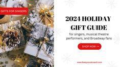 Holiday Gifts for Theatre Enthusiasts Gifts For Singers, Musical Theatre Songs, Acting Techniques, Vocal Exercises, Theatre Quotes, Vocal Coach, Dot Grid Notebook, Singing Tips, Natural Honey