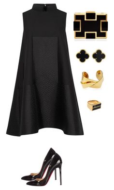 "#49" by daria-aleksandrova ❤ liked on Polyvore featuring Alexander McQueen, Sondra Roberts, Devon Leigh, Van Cleef & Arpels, Christian Louboutin and AurÃ©lie Bidermann Vidal Sassoon, Afrikaanse Mode, فستان سهرة, Stil Inspiration, Ținută Casual, Jeffree Star, Looks Chic, Maxi Skirts, 여자 패션