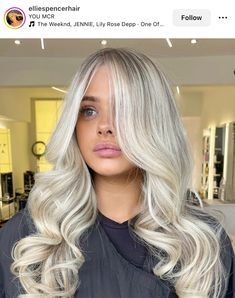 Platinum Card Hair, Heavy Lowlights On Blonde, Dimensional Platinum Blonde, Different Types Of Blonde, Types Of Blondes, Blonde Styles, Long Hair Do, Fire Hair, Dark Roots Blonde Hair