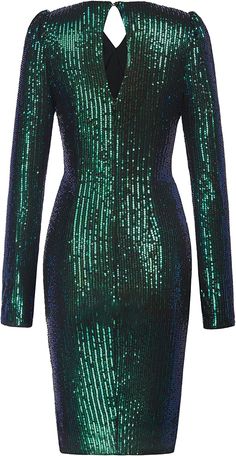 Dark Green Sequin V-Neck Puffle Long Sleeve Ruched Bodycon Dress Imported 90% Polyester, 10% Spandex Zipper Closure Hand Wash Only Brand Size Dress Bust Waist Hip XS 0-2 31-32.5'' 23-24'' 31-34" S 4-6 33-35'' 25-26'' 35-37" M 6-12 35-36'' 27-28'' 38-39" L 12-14 38-40'' 29-31'' 40-42" XL 14-16 40-42'' 33.5-36'' 44-46" 2XL 18-20 42"-44" 37"- 40" 47"-50" Winter Knit Hats, Ruched Bodycon Dress, Green Sequins, Boot Accessories, Gold Sequin, Winter Knits, Sunglass Frames, Dark Green, Knitted Hats