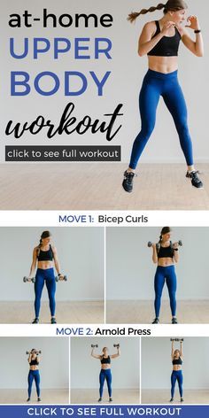 an image of a woman doing the upper body workout