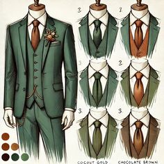 Green Victorian Mens Suit, Wedding Inspo