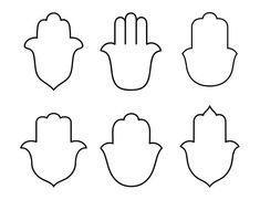 hand gestures drawn in black and white on a white background, each with an arrow