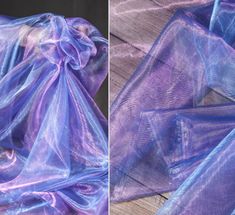 Blue and Purple Illusion Mesh Fabric, Laser Tulle Wedding Fabric, Gradient Texture Sewing Fabric, 57'' Wide Designer Fabric, Crafts Fabric Laser colourful elements, trendy and fashionable Good drape, soft, smooth, skin-friendly, not easy to wrinkle Perfect for wedding dresses, evening dresses, dolls, couture, theatre costumes, party dresses, home decor and any other project you can imagine. Please let your imagination run wild and create with this beautiful fabric. * Width: 145cm. Listed in yard Purple Organza Tulle Fabric For Wedding, Blue Organza Tulle Fabric For Wedding, Blue Tulle Fabric For Wedding, Purple Illusion, Tulle Outfit, Gradient Texture, Theatre Costumes, Neon Purple, Wedding Fabric