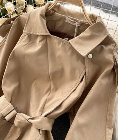 Stylish Coat Temperament Autumn And Winter Jacket P298Fabric: blendedColor: khaki, blackSize(cm): S, MS length 108 bust 100 waist 96 sleeve length 63M length 109 bust 104 waist 100 sleeve length 64 Khaki Collared Outerwear For Office, Khaki Single Breasted Outerwear With Stand Collar, Khaki Fall Outerwear For Office, Khaki Outerwear For Office In Fall, Khaki Collared Outerwear, Khaki Long Sleeve Outerwear For Office, Trendy Khaki Outerwear With Stand Collar, Collared Khaki Outerwear For Work, Beige Stand Collar Outerwear For Work