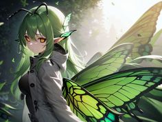 art, artificial intelligence, character design, comic, character, comic book character, butterfly, moth, mutant, hybrid, insect, girl, hybrid concept Butterfly Girl Art, Insect Oc, Character Monster, Butterfly Human, Character Comic, Hybrid Art