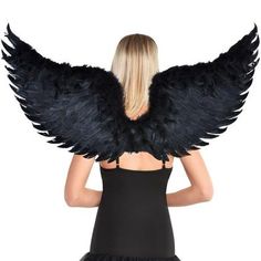 Dark Angel Wings Angel Wings Halloween, Black Angel Costume, Dark Angel Costume, Dark Angel Wings, Witch Headband, Angel Wings Costume, Fancy Ball, Demon Wings, Black Angel Wings