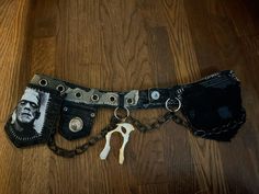 Punk Utility Belt Diy, Tool Belt Diy, Goth Diy, Punk Diy, Thrift Flips, Crust Punk, Battle Jacket