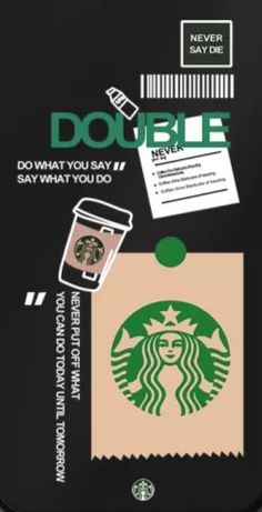 the back side of a starbucks bag with information about what to drink and how to use it