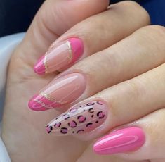 Simple And Cute Nails, Nails Ideas For Summer, Cute Nails Ideas, Cheetah Nail Designs, Bright Nail Art, Quick Nail Art, Classic Nail, Manicure Nail Designs, Gel Nail Art Designs