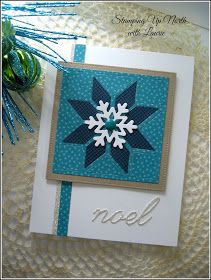 a card with a snowflake design on it