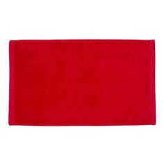 a red towel on a white background